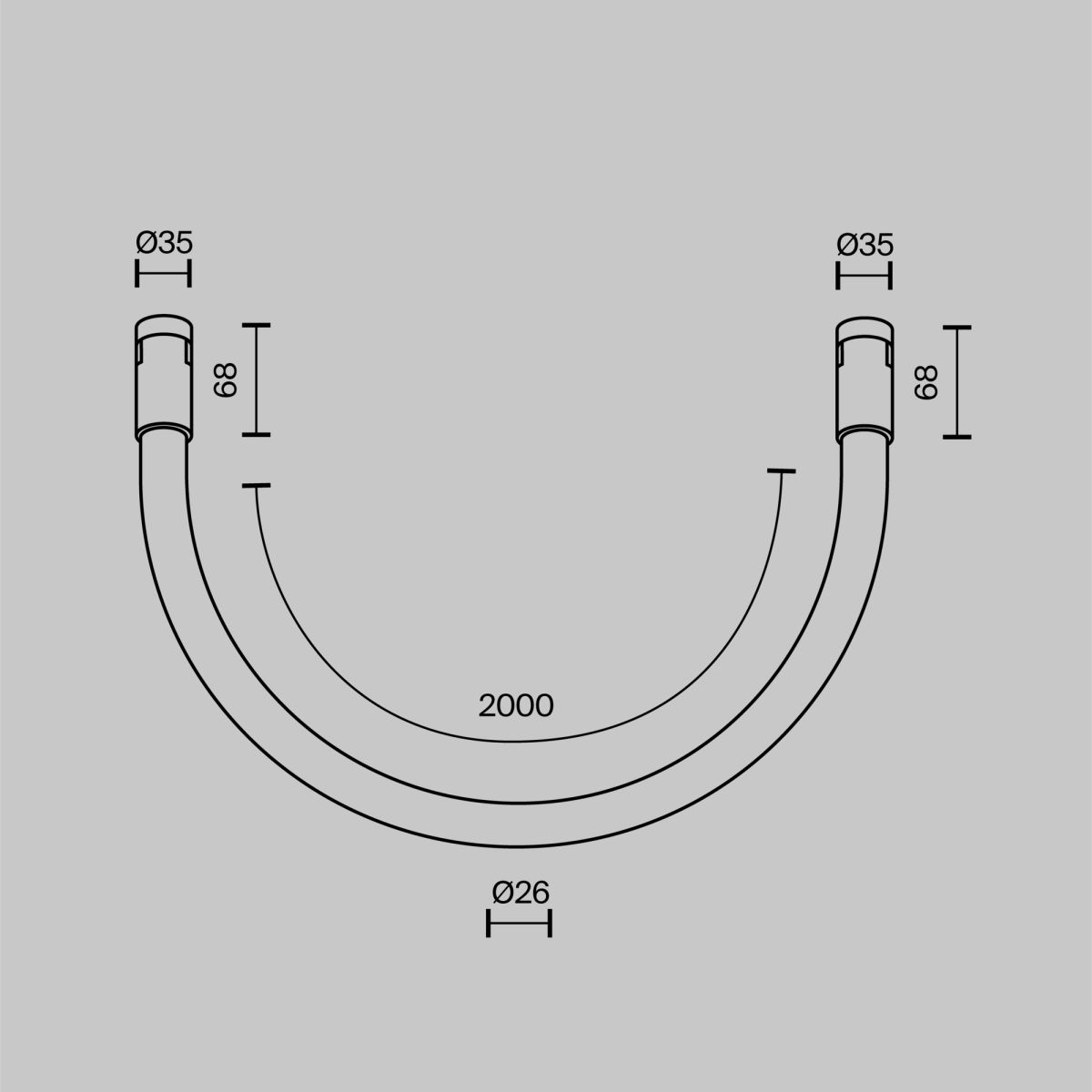 Трековый магнитный светильник Maytoni Technical Tau Flarity TR154-1-27W3K-BS