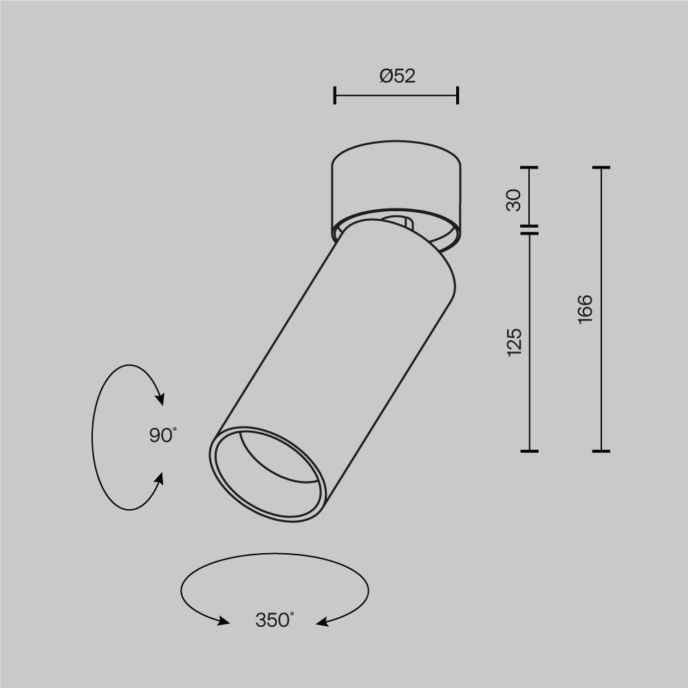 Спот Maytoni Technical Focus Led Focus Led C055CL-L12W4K-W-PT