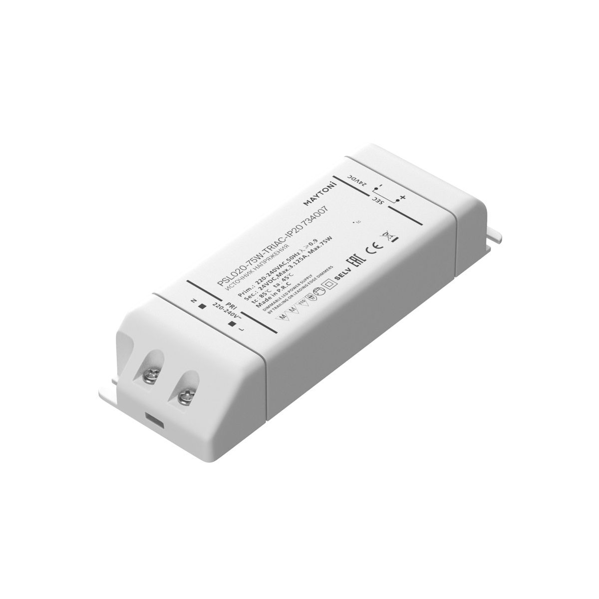 Источник напряжения Maytoni Triac 75Вт DC24В IP20 734007