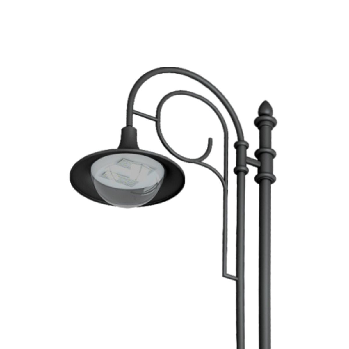 Уличный консольный светильник Arlight OXOR-AMPIL-LUZ-580х480-50W Day4000 (BK, 120 deg, 230V) 052449