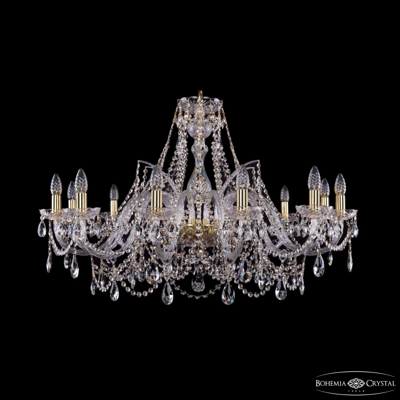 Подвесная люстра Bohemia Ivele Crystal 1411/12/360 G