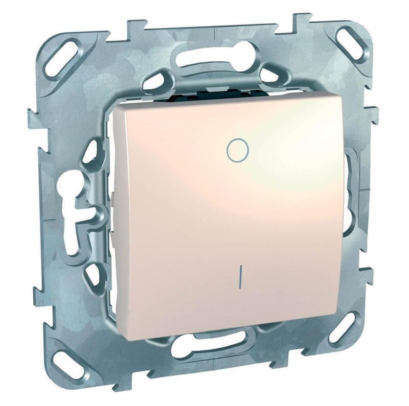 Выключатель одноклавишный 2P Schneider Electric Unica 16A 250V MGU5.262.25ZD