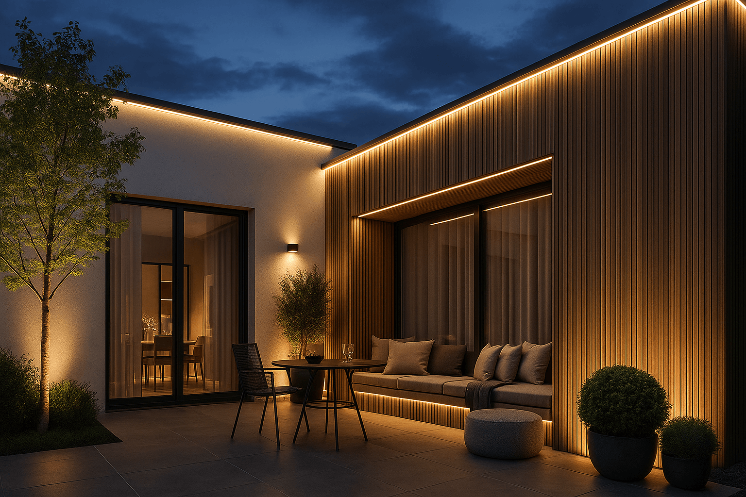 Фасадная реечная панель ДПК Holzhof Эко / Eco 219*24*3000мм, Коричневый