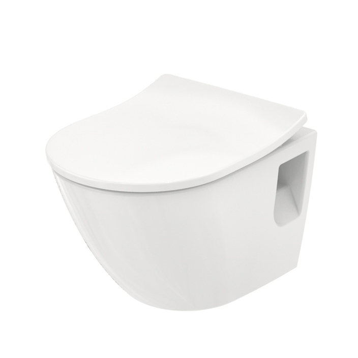 TOTO NC Унитаз подвесной 38x53x34см, безободковый, Tornado Flush, CeFiONtect, цвет: белый