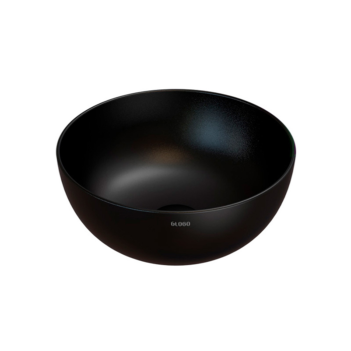 Globo T-Edge Раковина-чаша накладная 37xh16см, цвет: черный матовый