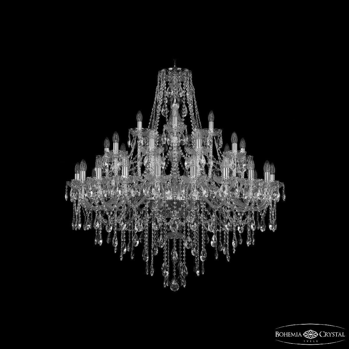 Подвесная люстра Bohemia Ivele Crystal 1415/20+10+5/400 Ni