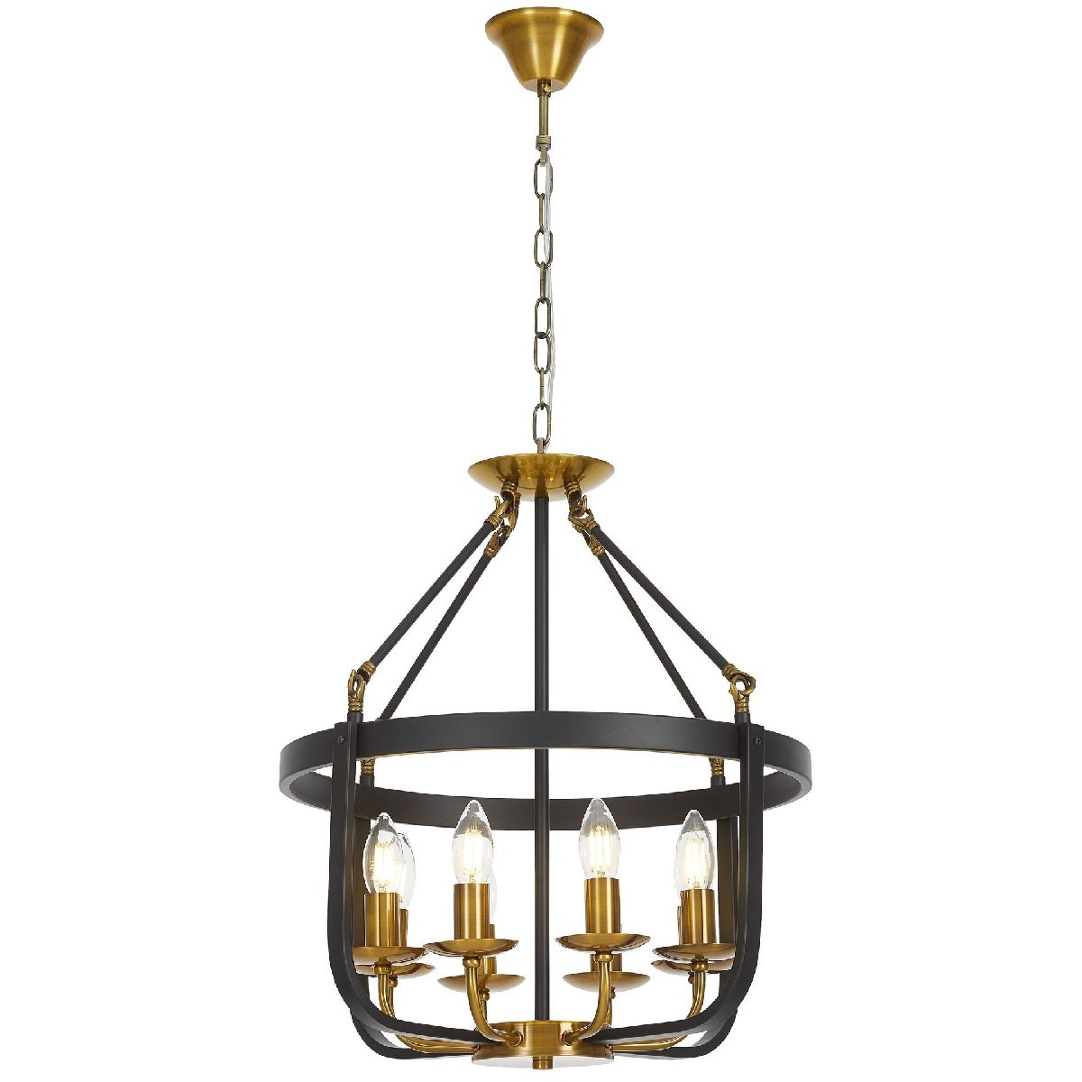 Подвесная люстра Lumina Deco Berling LDP 8024-8 BK+MD