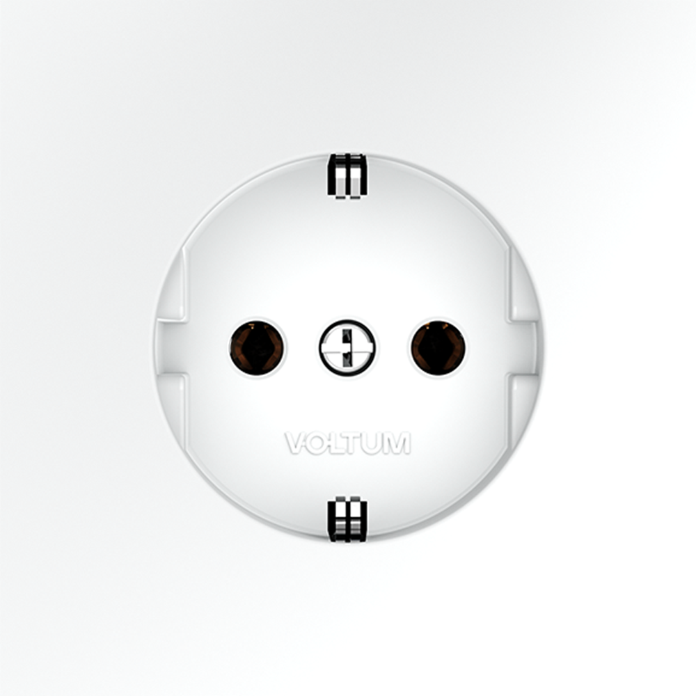 Розетка Voltum S70 VLS040102 (белый матовый)