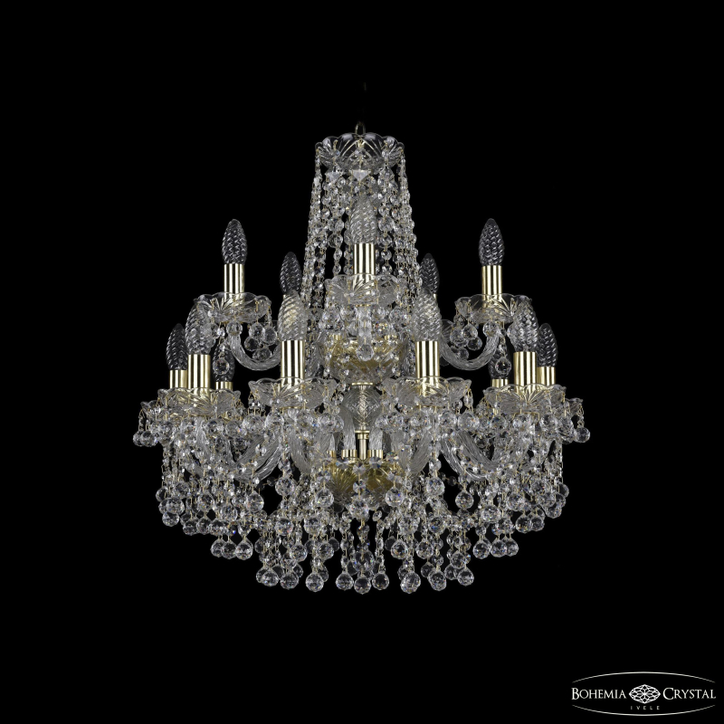 Подвесная люстра Bohemia Ivele Crystal 1409/10+5/195/2d G