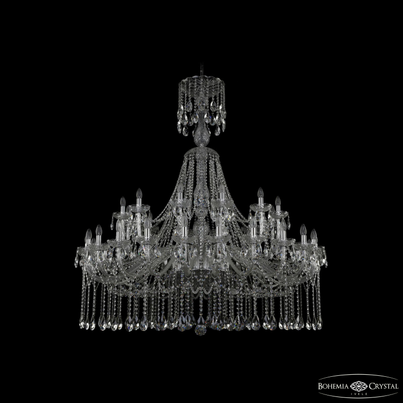 Подвесная люстра Bohemia Ivele Crystal 1413/24+12/530/XL-160 Ni