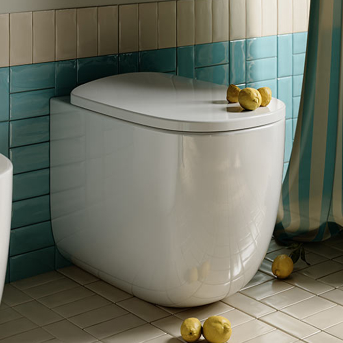 Artceram Seta Унитаз напольный Reel 36x54см., покрытие Saniglaze, цвет: белый