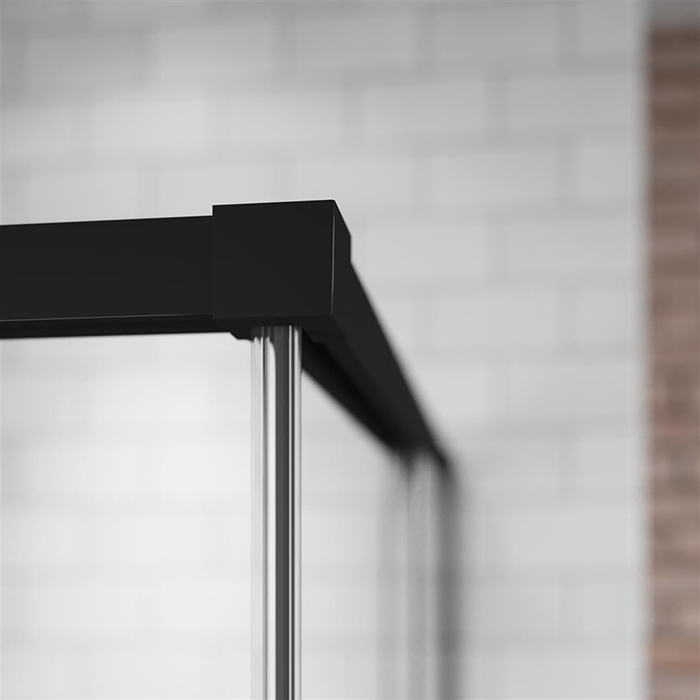 Radaway Idea KDD Душевая дверь 80см, раздвижная, правая, стекло прозрачное, покрытие Easy Clean, профиль: черный