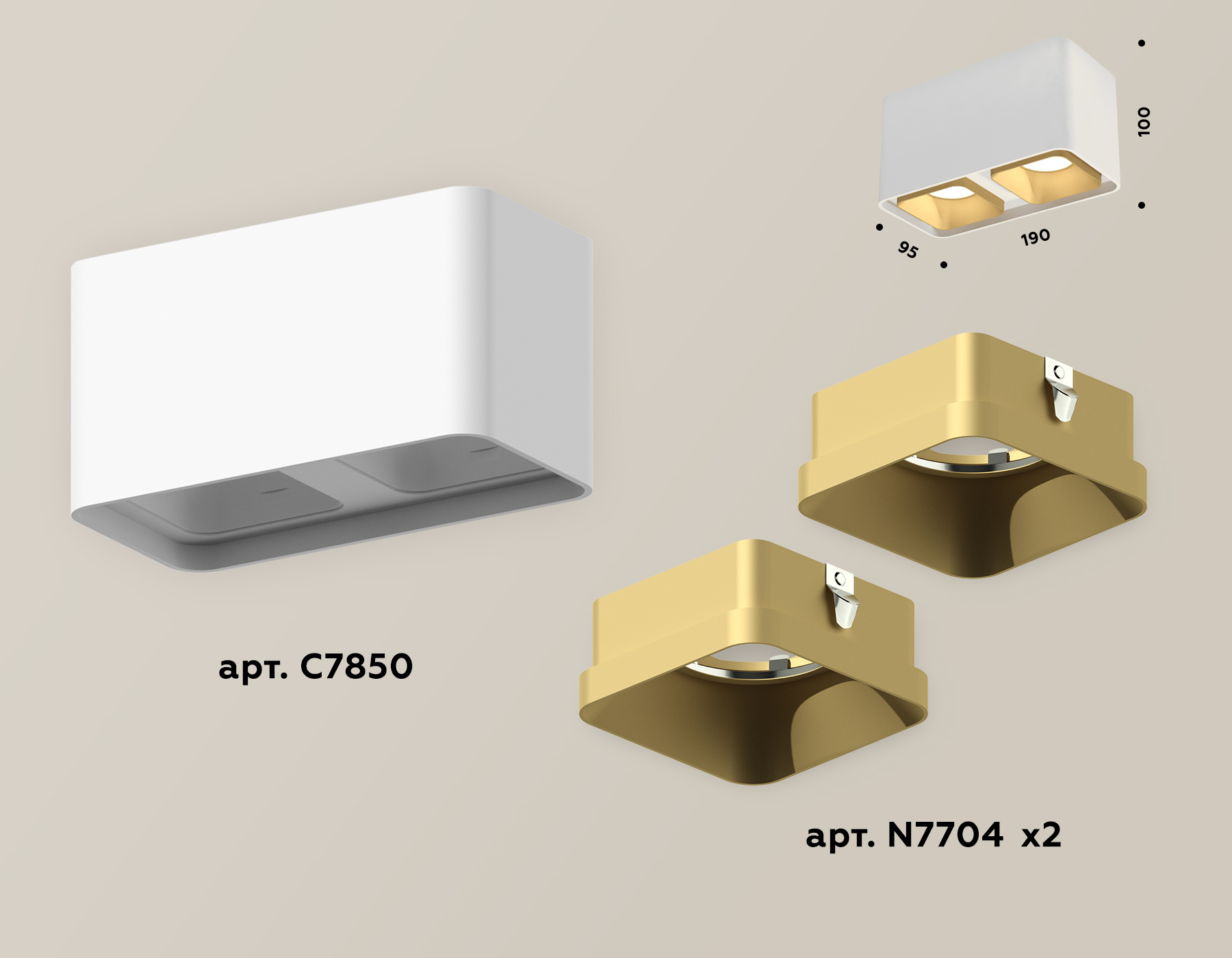 Накладной светильник Ambrella Light Techno XS7850004 (C7850, N7704)