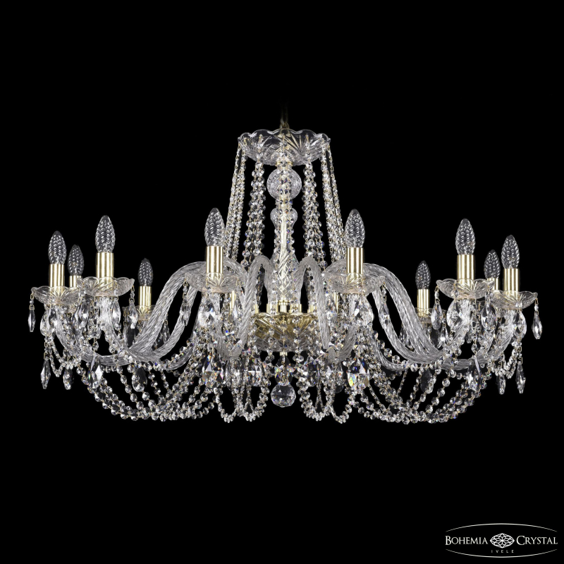 Подвесная люстра Bohemia Ivele Crystal 1402/12/360 G