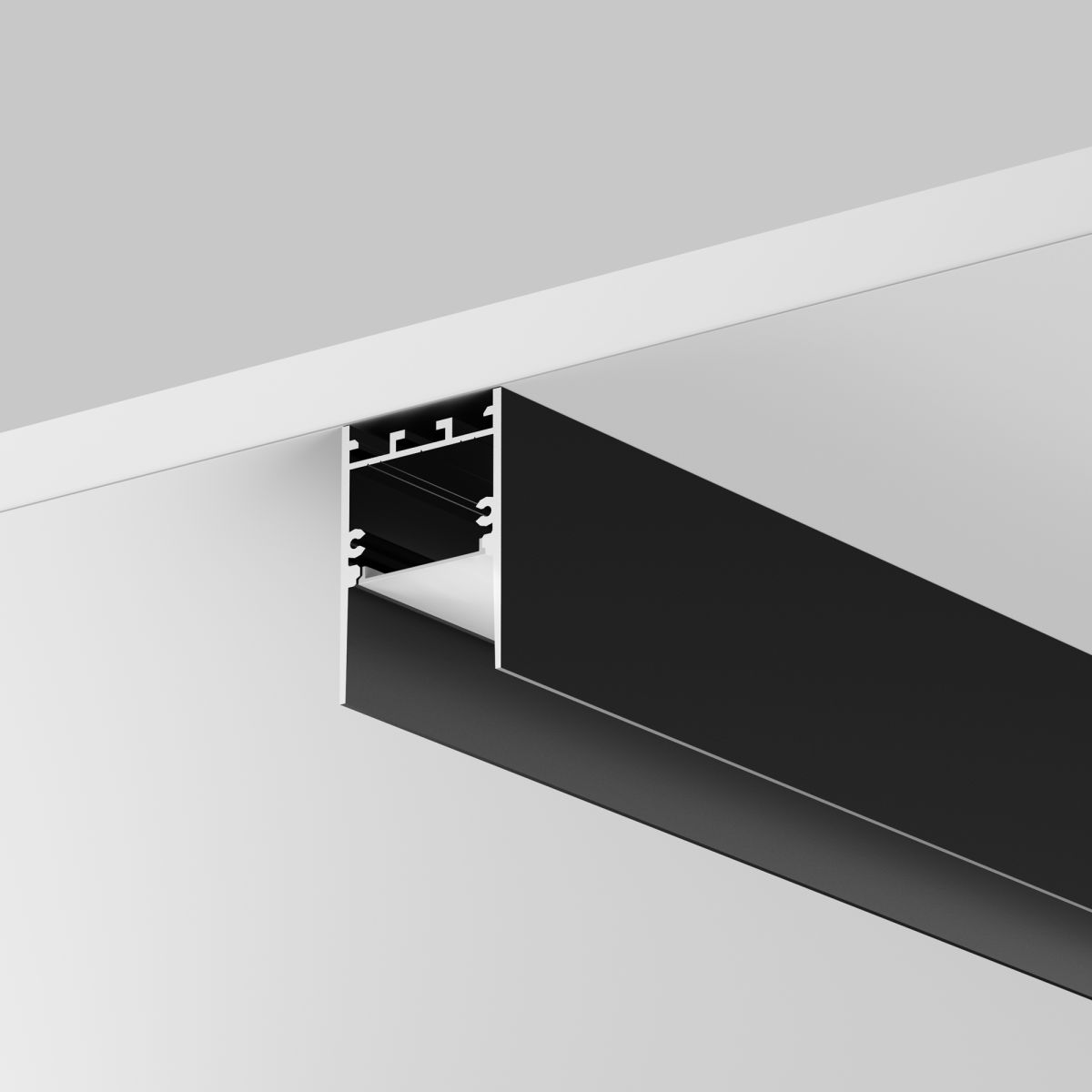 Алюминиевый профиль накладной-подвесной 35x51 Maytoni Led Strip ALM-3551-B-2M 633011