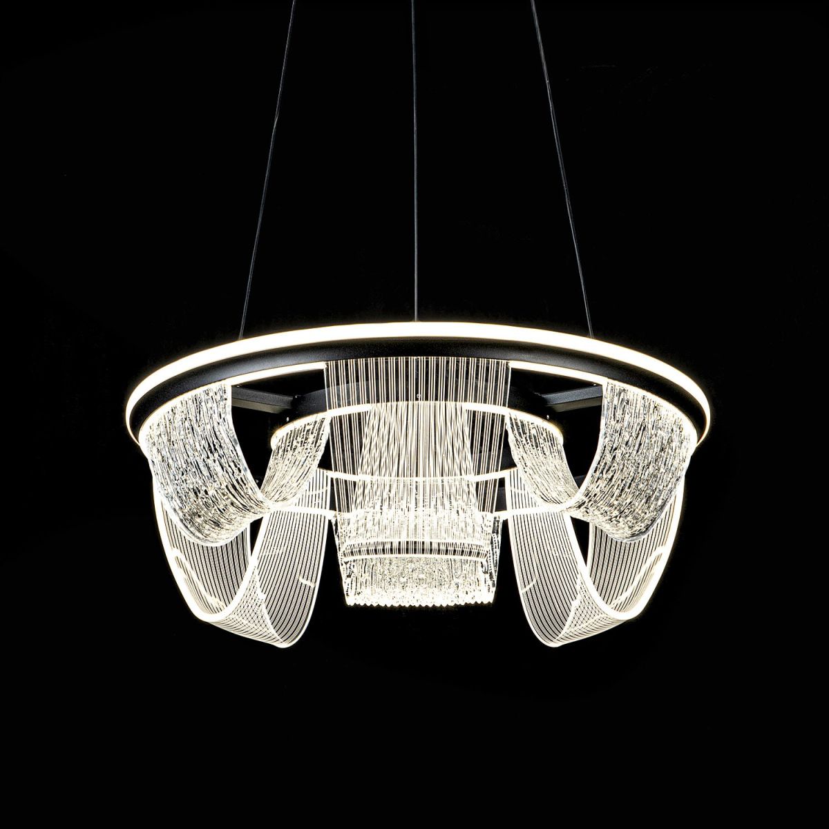 Подвесной светильник LED4U L7706-460 BK