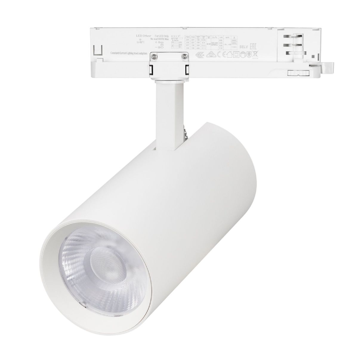 Трековый трехфазный светильник Arlight LGD-GERA-4TR-R90-40W Day4000 (WH, 36 deg, 230V) 055141