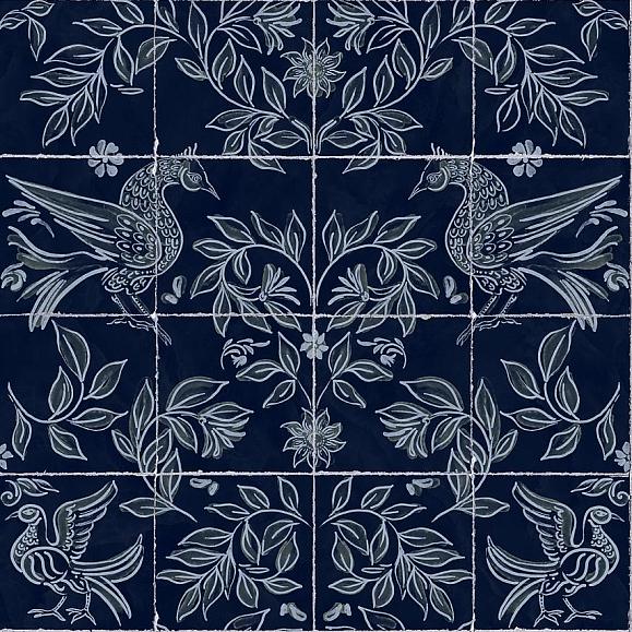 Обои Coordonne 9200082N Ceramica Navy
