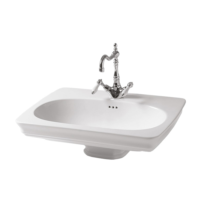 Artceram CIVITAS Раковина 68х50 см, 1 отв., подвесная, цвет: белый