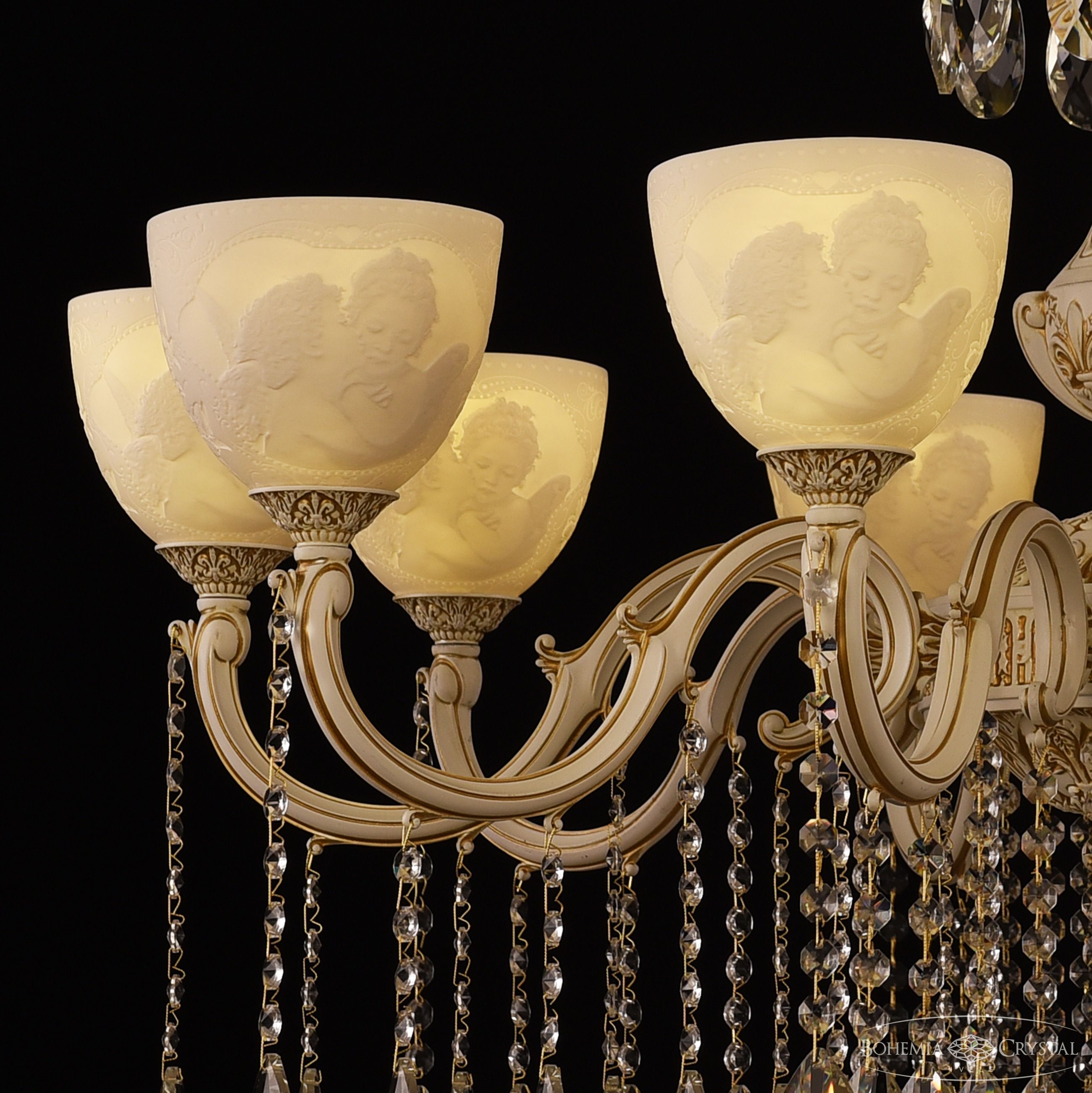 Подвесная люстра Bohemia Ivele Crystal AL78101/10/300 A WMG P1 U Angel