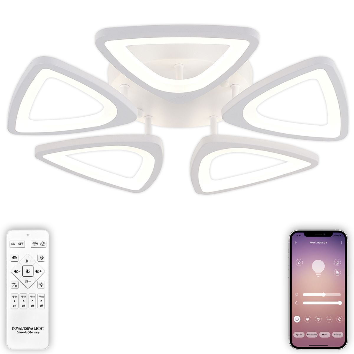 Потолочная светодиодная люстра Natali Kovaltseva Kirke LED LAMPS 81242