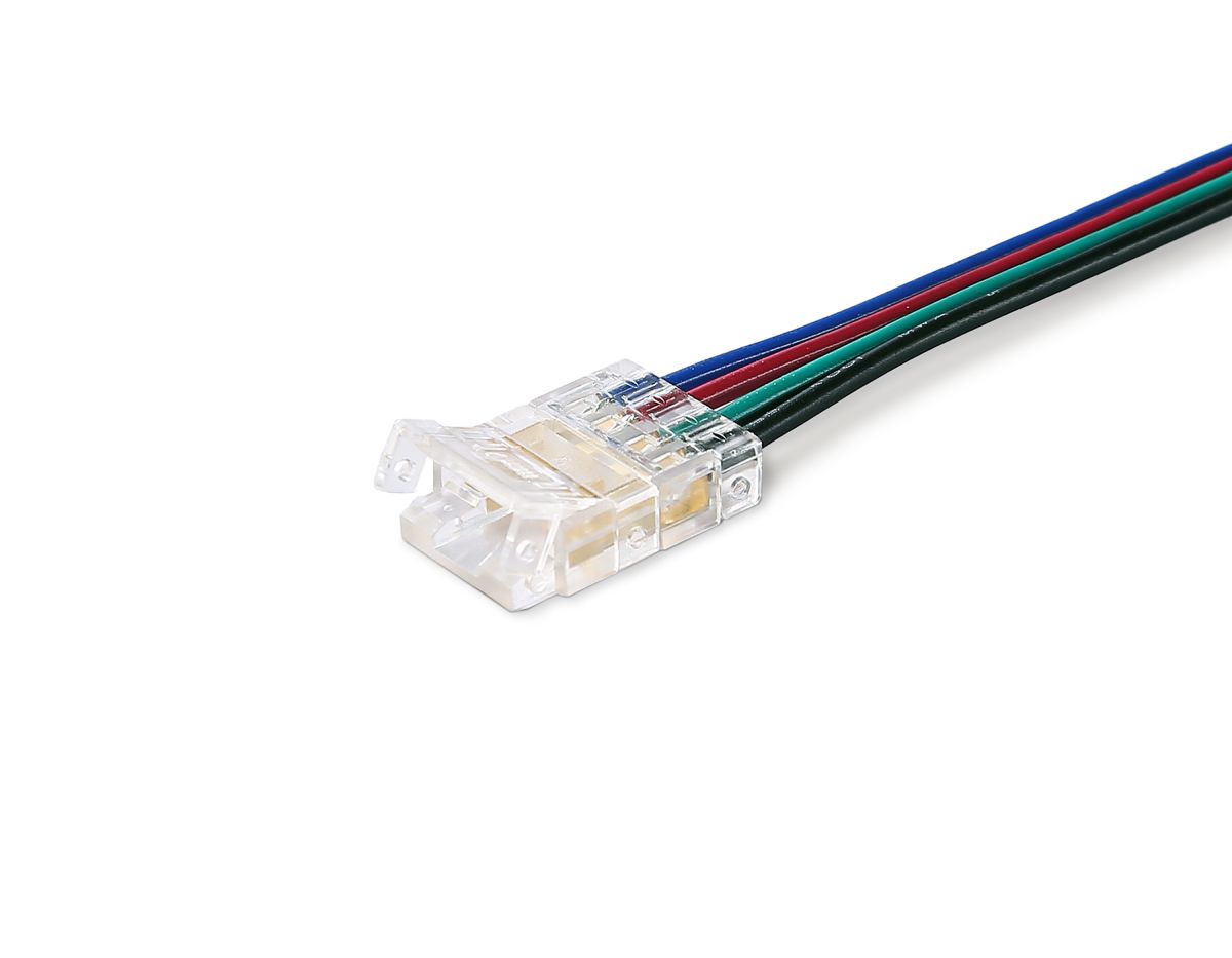 Соединитель гибкий односторонний COB RGB 12/24V для лент 10mm (4 конт.) (5шт. в комплекте) GS7411