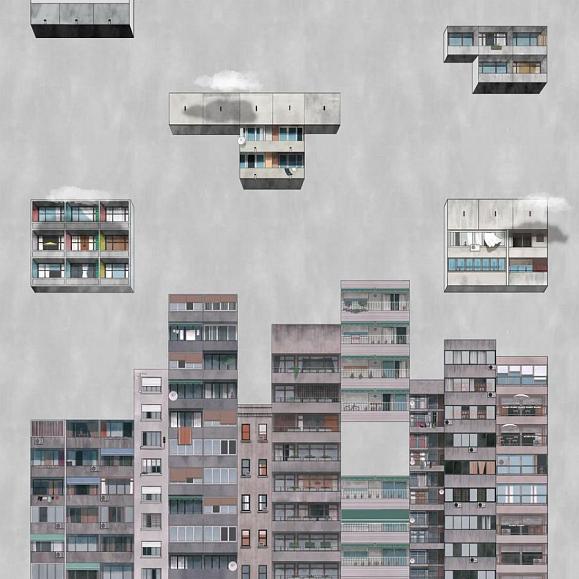 Панно Coordonne 9000042V Tetris Rainy