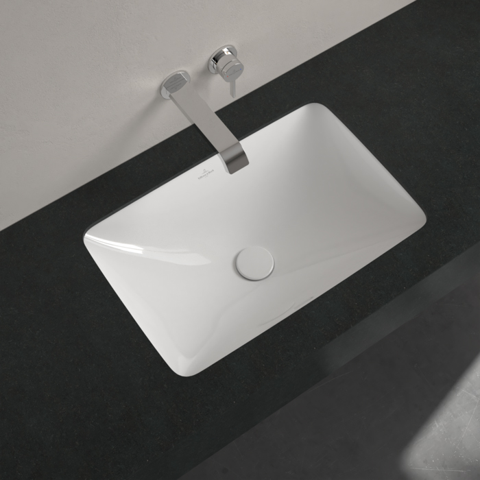 Villeroy&Boch Loop&Friends Раковина встраиваемая 54х34х19см., с переливом, цвет: альпийский белый