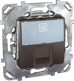 Розетка компьютерная RJ45 Schneider Electric Unica MGU5.425.12ZD