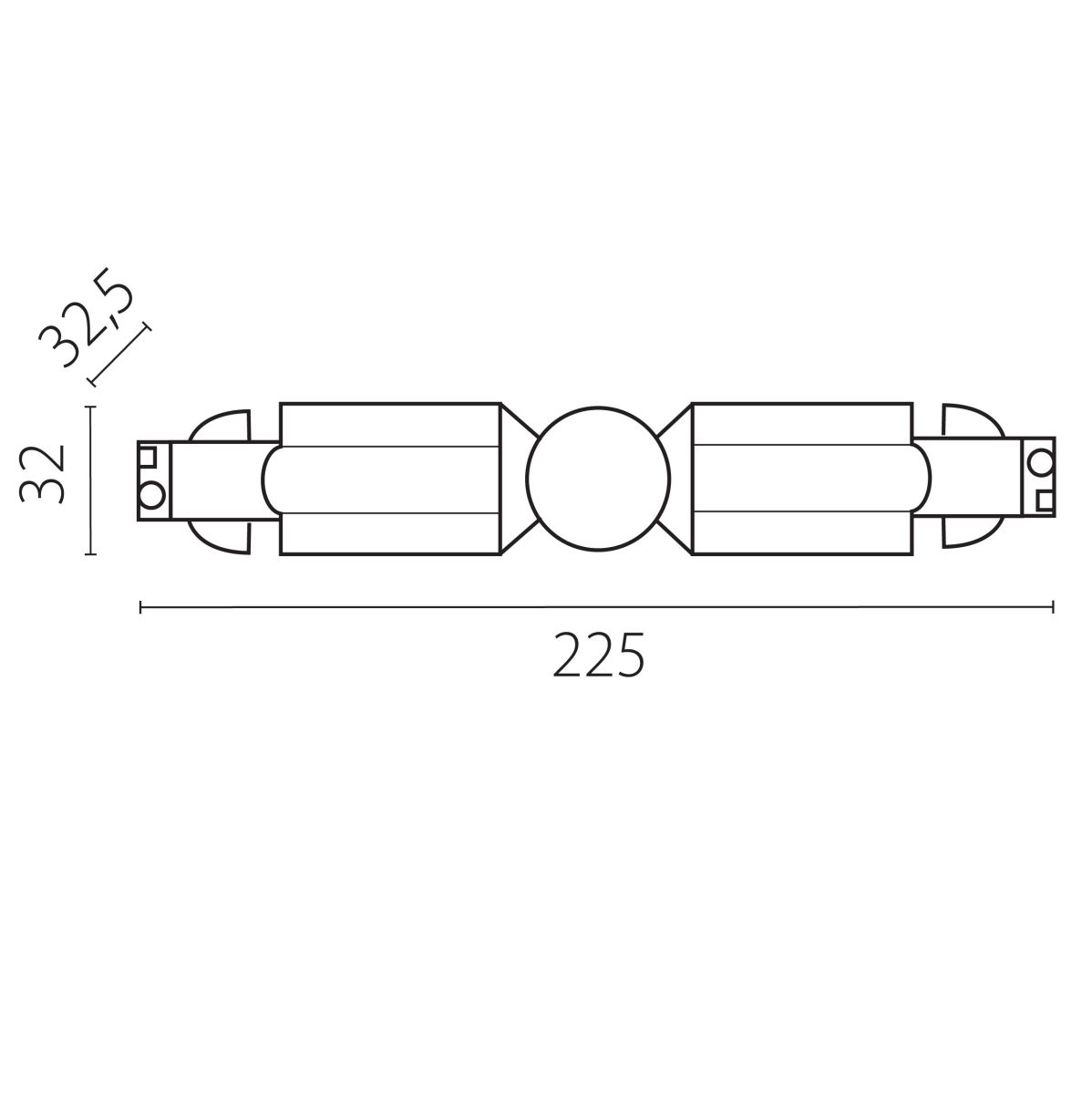 Соединение с меняющимся углом к треку 5040xx-(F)/(R) Lightstar Quattro 504157-FRPI