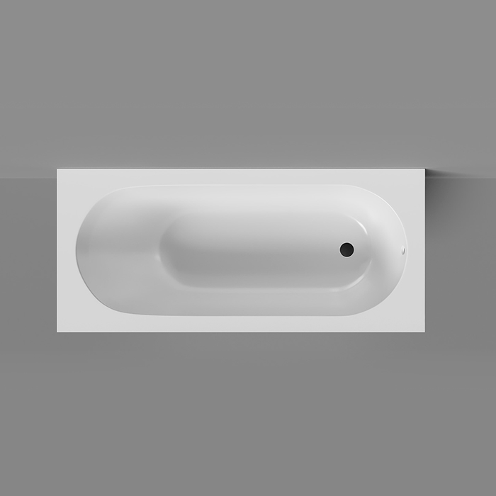 LOFO by Salini Ванна встраиваемая 170х75см, овальная чаша, материал: Solid Surface, цвет: белый матовый