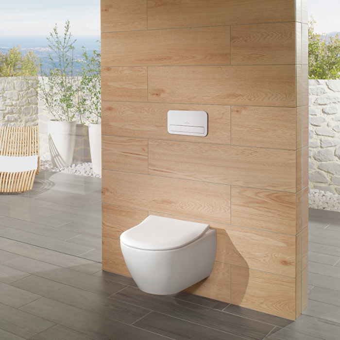 Villeroy&Boch Subway 2.0 Сиденье для унитаза SlimSeat, QuickRelease, SoftClosing, цвет: белый/нержавеющая сталь