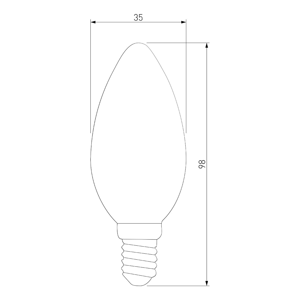 Лампа светодиодная филаментная Elektrostandard BLE1409 E14 9W 3300K прозрачная 4690389150678