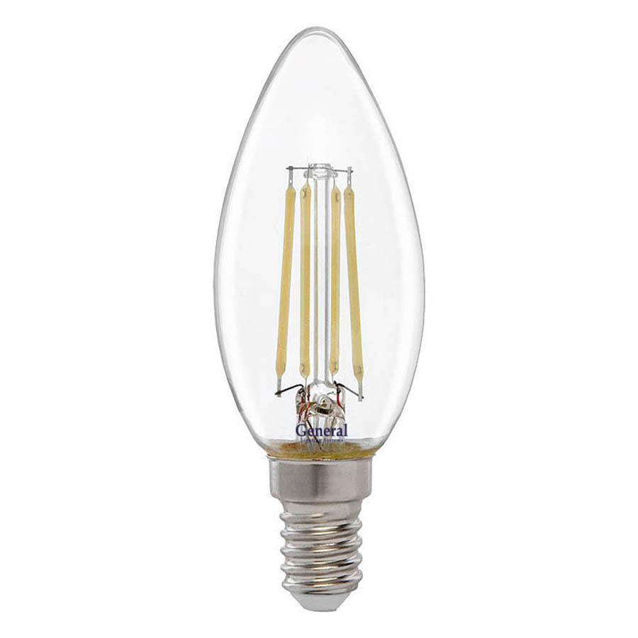 Филаментная светодиодная лампа General GLDEN-CS-10-230-E14-2700 649906