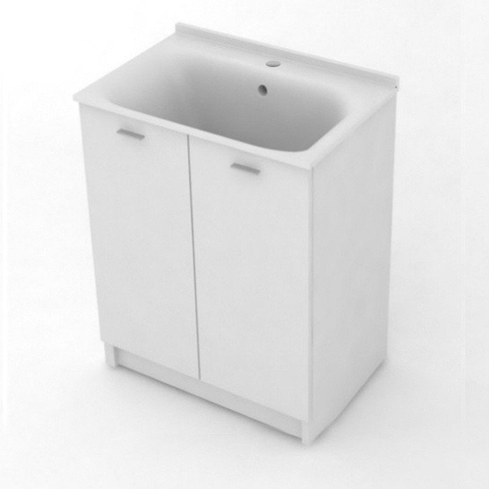 Kerasan Aquadom Тумба с раковиной 75х50см., c 1 отв., напольная, цвет белый матов
