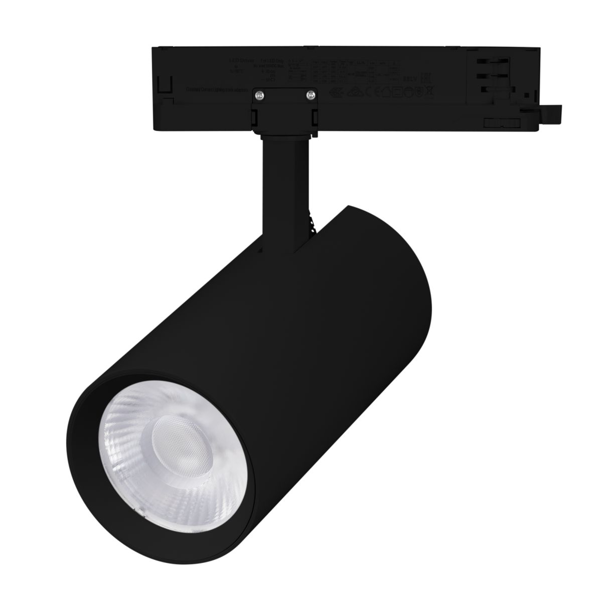 Трековый трехфазный светильник Arlight LGD-GERA-4TR-R90-40W Warm3000 (BK, 15 deg, 230V, DALI) (IP20 Металл) 058857