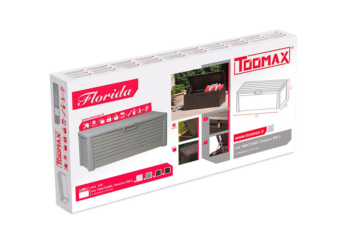 Сундук Toomax FLORIDA 550 л Коричневый