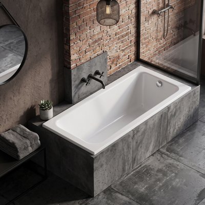 Ideal Standard Dolce Vita Ванна 170x70 см, встраиваемая, акрил, без панелей, перелива, ножки в комплекте, цвет: белый глянец