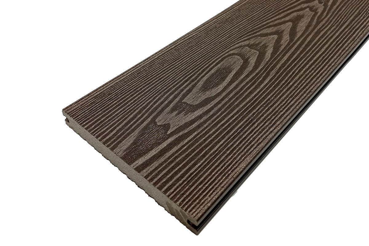 Палубная доска полнотелая из ДПК марки HOLZHOF Solid, 150*18