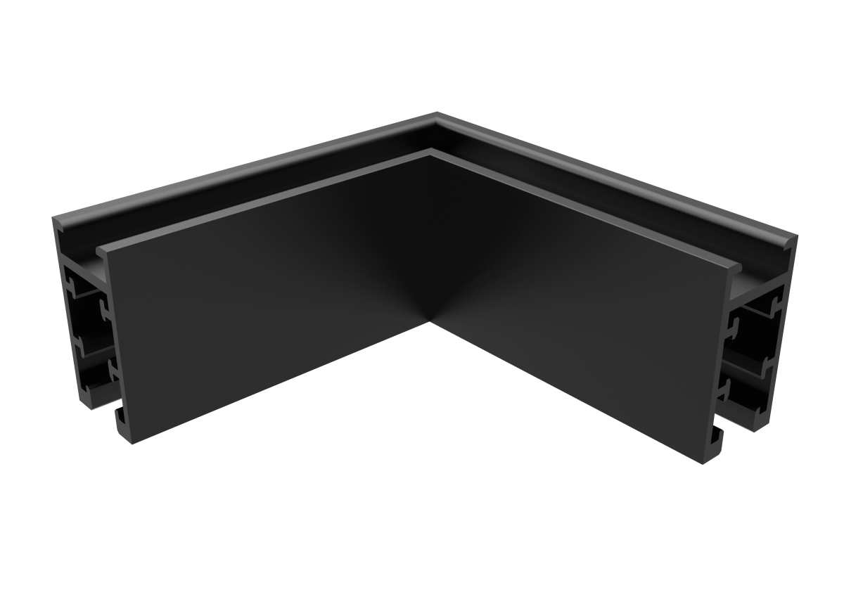Соединитель для магнитного накладного шинопровода угловой Crystal Lux CLT 0.216 04 BL