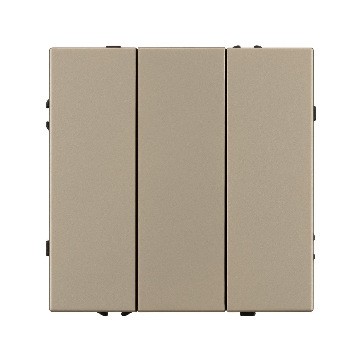 Механизм выключателя трехклавишный непроходной Arlight SWT-NOBE-MK03-SFPL-GD (230V, 10A) (Золотой песок) 061798