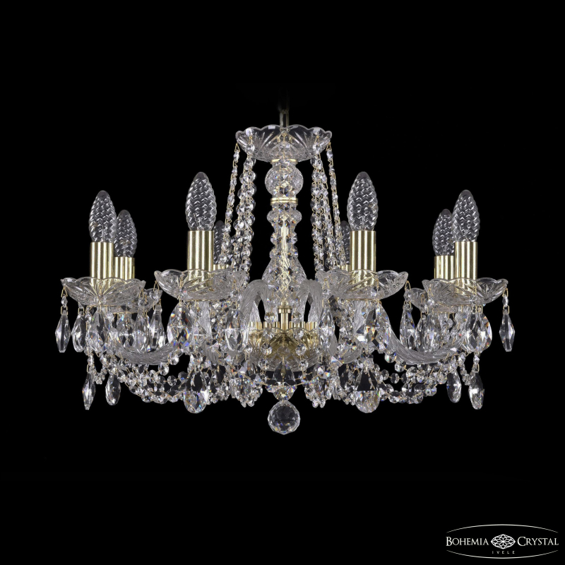 Подвесная люстра Bohemia Ivele Crystal 1402/8/195 G