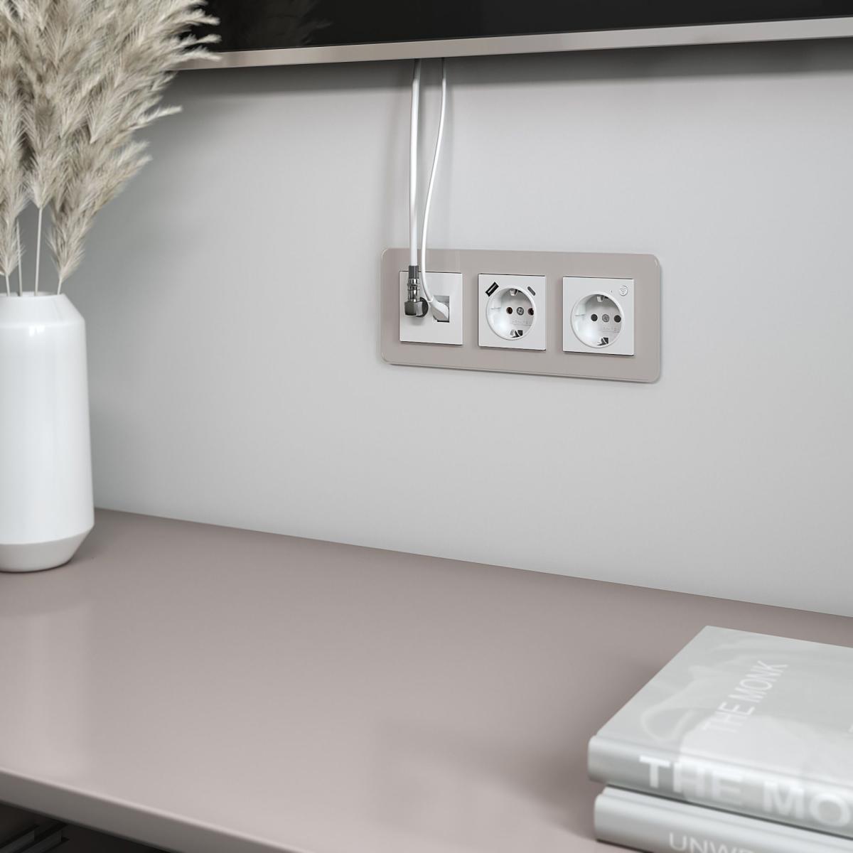 Розетка ТВ+Ethernet Werkel 4690389174414 W1181301