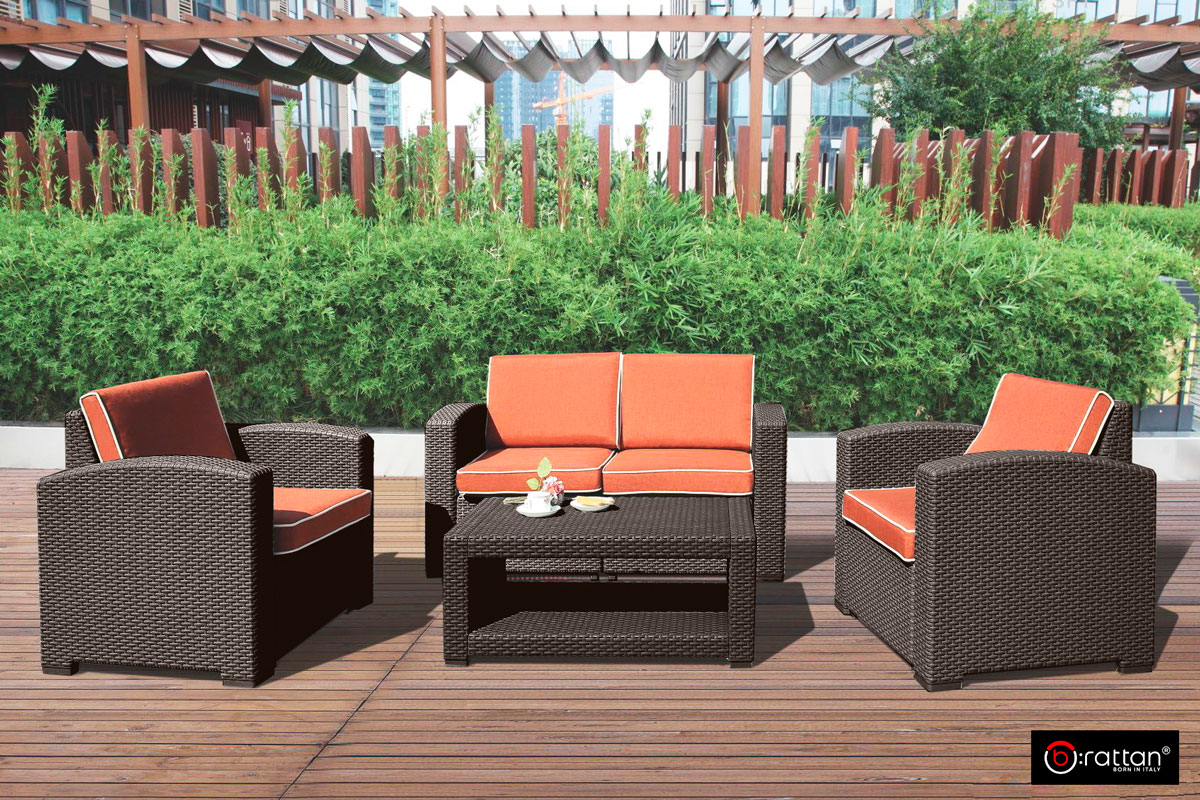 Комплект мебели Раттан Премиум 4 / Rattan Premium 4, венге