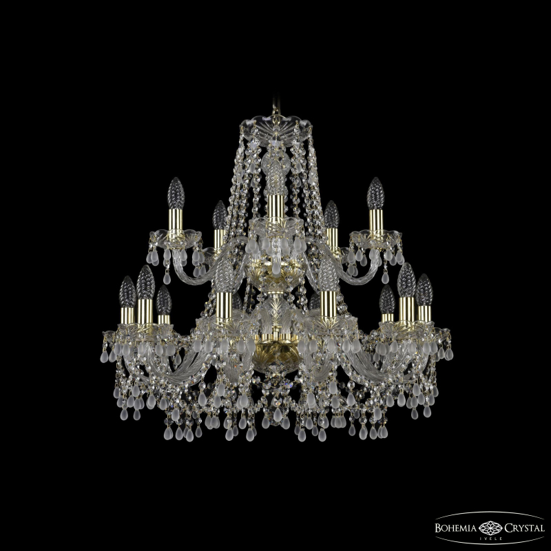 Подвесная люстра Bohemia Ivele Crystal 1410/10+5/240/2d G V0300