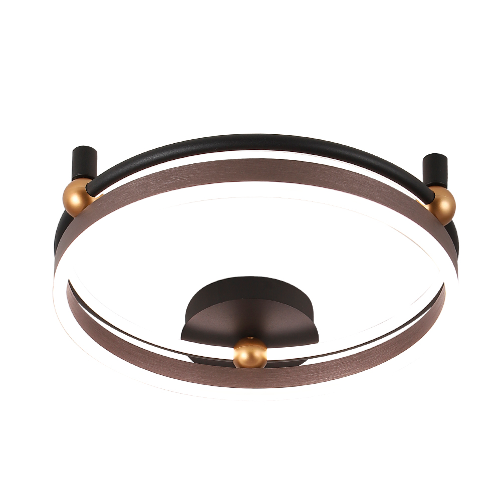 Потолочный светильник Crystal Lux FERNANDO PL48W LED COFFEE/BLACK
