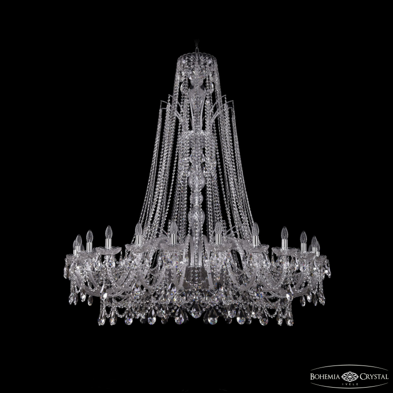 Подвесная люстра Bohemia Ivele Crystal 1411/24/530/XL-163 Ni