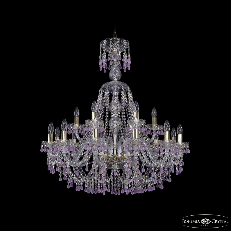 Подвесная люстра Bohemia Ivele Crystal 1410/12+6/300/XL-95 G V7010