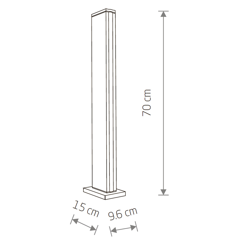Ландшафтный светильник Nowodvorski Slit Led Black 11376