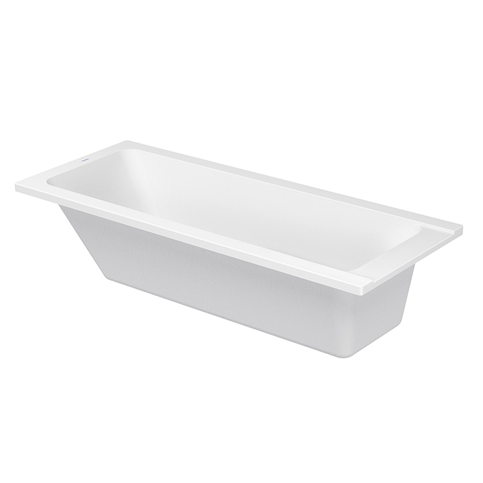 Duravit D-Code Ванна акриловая 170х70см., встраиваемая, с 1 наклоном для спины, выпуск в зоне ног, цвет: белый